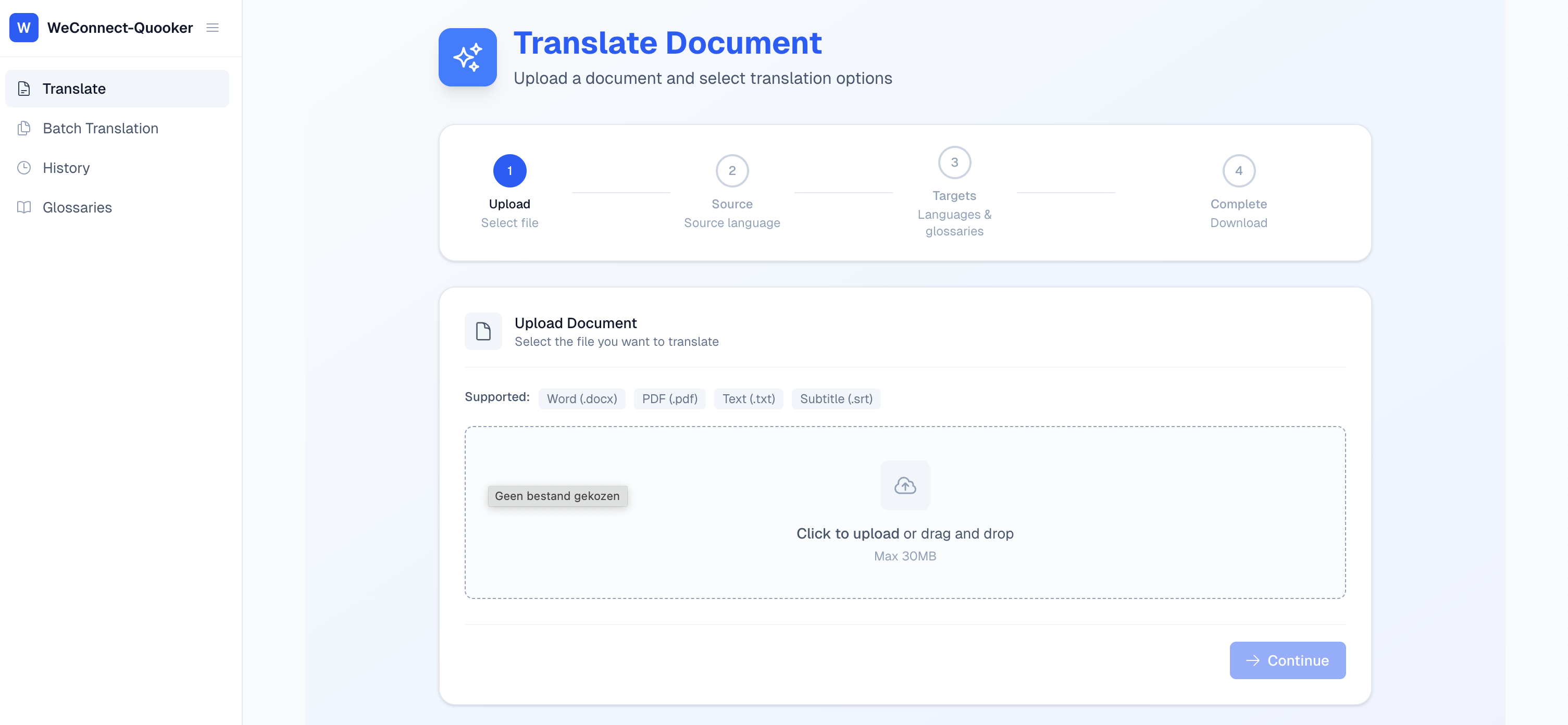 Enterprise Translation Tool